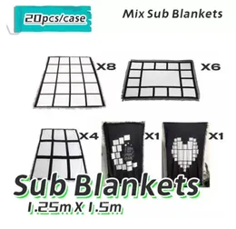 US WAREHOUSE 1.25m 1.5m Sublimation Blanket White Blank Carpet Square Blankets for Sublimating Heat transfer Printing Rug
