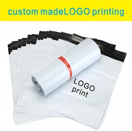 100st Custom Courier Bag With Self Seal Plastic Storage Mailing Påsar Courier Lope Packaging Printing 220704