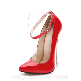 Extreme 16CM Party Shoes Nightclub Plus Size 35-46 High Heels Runway Catwalk Thin HeelsS Slip-on Ladies Shoes