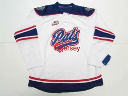 rare STITCHED CUSTOM REGINA PATS WHL WHITE Hockey Jersey Add Any Name Number Men Youth Women XS-5XL