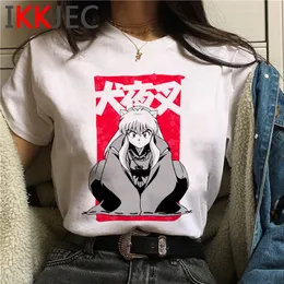 封建的悪魔犬夜叉Tシャツ男性Sesshoumaru Higurashi Kagome Anime Tシャツ漫画袖ヒップホップトップTシャツMALE 220520
