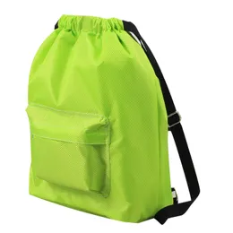 Outdoor Dry Wet Swimming Bag Pull Rope Zipper Pouch Backpack Portable Swimsuit Drawstring Storage Bag Waterproof Gym Rucksack Fitness Sports Gymtas BC8008