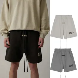 2022 디자이너 여름 streetwear 망 반바지 클래식 편지 1977 느슨한 Drawstring 특대 하이 스트리트 스웨트 반바지 조깅 스포츠 힙합 바지