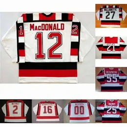 Mit Ottawa 67s 2 Craig Whynot 12 Ryan Macdonald 27 Brett Valliquette 55 Chris despatis 25 Joe Talbot 16 David Nemirovsky Hockey Jerseys