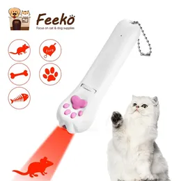 Laser Pointer For Cat Toy Training Supplies Usb Rechargeable High Power Laser Pointer Interactive Toys For Cats Pets Kitten Toy 220423