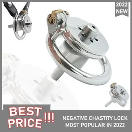 Kleine Keuschheitsgeräte für Männer, tragbarer Metall-Hahnkäfig, Penis-Lock-Dick-Ring, Keuschheitsgürtel, BDSM-Sexspielzeug