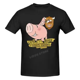 Herren T-Shirts Seven Deadly Sins Sir Pig Captain Of Scraps Disposal T-Shirt Harajuku Kleidung Kurzarm Baumwolle Streetwear Grafik T-Shirt