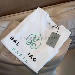 Balenciga t designer skjorta vintage överdimensionerad svett luxe mode nya sax tryckta brev bomull kort lös stor enkla sommarmens 6 Balenciga