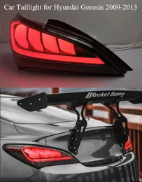 Car Dynamic Turn Signal Tail Light For Hyundai Genesis Coupe LED Rear Brake Reverse Lights 2009-2013 Taillight Assembly Auto Accessories