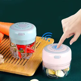 Wireless Electric Garlic Press Kitchen Fruit Vegetable Gadgets Tools Multi-function Garlic Grinding Chopper Food HH22-78