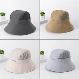 Anti-UV Bucket Hat Men Women Hat Outdoor Breathable Panama Sun Protection Cap Summer Fishing Hiking Climbing Fisherman Hat 220812