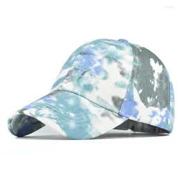 Visors Window Wind Deflector Women Casual Tie Dye Printed Colorful Baseball Cap Peaked Clothes For Tennis WomenVisors Oliv22