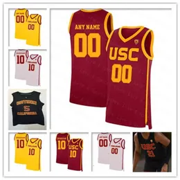 Chen37 NCAA USC Trojans Basketball Jersey Isaiah Mobley Boogie Ellis Chevez Goodwin Drew Peterson Max Agbonkpolo Ethan Anderson Dixon-Waters Nick