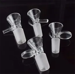 Cookahs Стеклянные чаши с ручкой 14 мм 18 мм Мужской круглый бонг Чаша для курящих аксессуары для DAB BEG Водопроводный адаптер