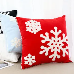 Cushion/Decorative Pillow Christmas Cover Snowflake Cushion Back Car Chair Nordic American Sofa All-Matching