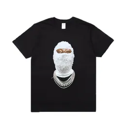 Ih nom uh nit tシャツヒップホップストリートウェアダイヤモンドマスク3Dシャツファッション1高品質のスケートボードコットンTシャツ