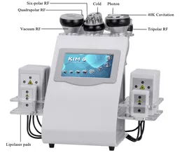 9 في 1 Lipo Laser Slister Machine Hammer 40K Ultrasonic RF Vancum microcurrent