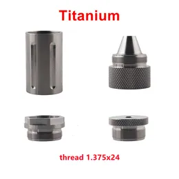 10''L 1.57''OD 1/2-28 Aluminum Modular Solvent Trap 1.375x24TPI Male to Female Screw nuts Kit 1.375-24TPI 5/8x24