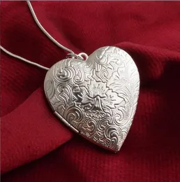 Naszyjnik medalionu wisiorka w kształcie serca Naszyjniki Kobiety Biżuteria