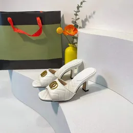 I tacchi più alla moda Con scatola e sacchetto per la polvere Scarpe da donna Sandali firmati Sandali di qualità Altezza tacco e sandalo Scarpe basse Ciabatte Ciabatte per marca01034