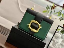 Crossbody handväskor designer plånböcker guld orm torget spänne metall kedja axel kort hållare plånböcker lyx mode handväskor kosmetiska väskor