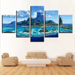 Hermoso paisaje natural de The Archipe Canvas HD Prints Posters Home Decor Wall Art Pictures 5 piezas KIT pinturas sin marco