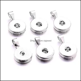Charms smycken fynd komponenter enkel metall 18mm ingefära snap -knapp bashäng för diy snaps knappar halsband e dhifi