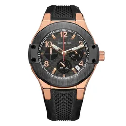 Бутик мужские часы многофункциональный дизайн натуральный резиновый ремешок импортированный хронограф Quartz Movemes Watches для мужских наручных часов Montre de Luxe