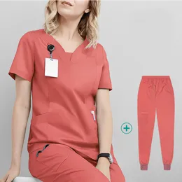 YL039 Surgical Overalls Medical Uniform Two Piece Pants Scrubs Hospital Workwear Health Nurse Dental Operating Room Hand Washing Suit Doctor jacketstop