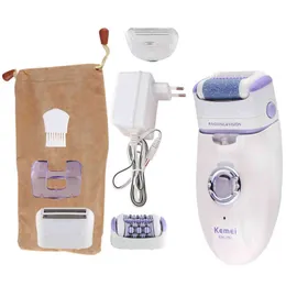 Kemei 3 in1 Epilator Waterdichte Dame Scheerapparaat Czyszczenie twarzy do usuwania włosów Elektrische Voor Vrouwen Bikini Trimmer 220509