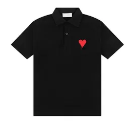 Designer di Parigi Polo uomo moda abbigliamento ricamo Lettera d'amore Business manica corta calssic tshirt Skateboard tees donna estate Casual top t-shirt S-XL