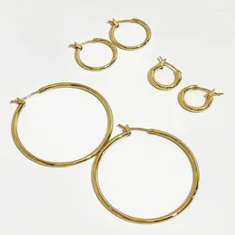 Hoop Huggie Peri'sbox Steampunk Gold Sliver Plential Accorting Action Big Hoops Minimalist 13mm 18mm 25mmhoop Kirs22