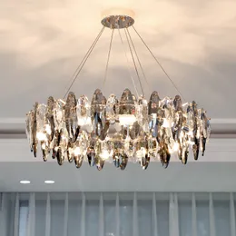 Lâmpadas modernas de lustres de luxo moderno lustres iluminando diamantes de cristal lustre de iluminação interna Lustra Led para decoração da sala de estar