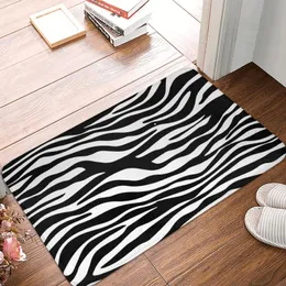 Carpets Zebra Skin Doormat Rectangle Soft Bathroom Kitchen Floor Mat Hallway Rug Carpet Animal Decoration Area Rugs
