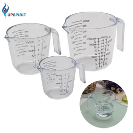 Upspirit PS Food Grade Material uring Cup With Scale and Handle Water Milk Egg Yolk Kitchen urement Tool Y200531