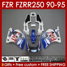 Kit per il corpo per Yamaha FZRR FZR 250R 250RR FZR 250 FZR250R FZR-250 143NO.17 FZR-250R FZR250 R RR 90 91 92 93 94 95 FZR250RR 1990 1990 1991 1993 1994 1994 1995 Blue BLK