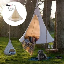 Wodoodporny ogród ogrodowy Camping hamak huśtawka Składany pokój dziecięcy pokój Tree Tree Tree Sufit wiszące rozkładanie Sofa 220606