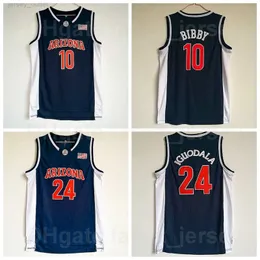 NCAA Arizona Wildcats College Mike Bibby Jerseys 10 University Basketball 24 Andre Iguodala Navy Blue Team Color Breathable For Sport Fans All Stitched Top Quality