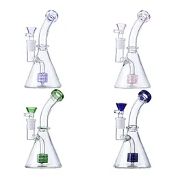 5-Zoll-Wasserpfeifen Wasserpfeifen Dab Rig Bong Bohrinseln mit Schüssel Glas Beecomb Perc Heady Glasbongs Rohr Bubbler Rauchen Wachs Shisha 14 mm weibliches Gelenk