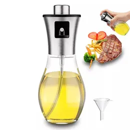 Spruzzatore E Dispenser Per Olio 2 In 1 In Vetro 470 Ml - Per Cucina, Insalate E Grill