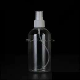 梱包ボトルオフィススクールビジネス産業250mlペットプラスチックプラスチック透明な丸い形状ボトル化粧品用液体ハンドサニタイザーDIS