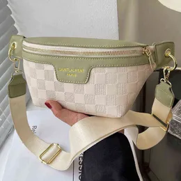 Luxury Designer Women Fanny Pack Quality Leather Waist Bag Fashion Shoulder Crossbody Chest S Brand Handbag Female Belt J220705