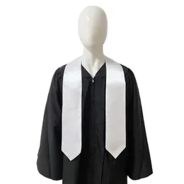 Sublimering Blank Graduation Tie Stoles Grad Party Present för studenter 60 70 inches Polyester Heat Transfer Graduation Shawl