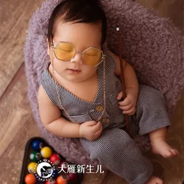 Jane Z Ann Fashion born Full Moon Children Mini Billiards Chain Glasses Cloth Mohair Pography Blanket Theme Props W220422