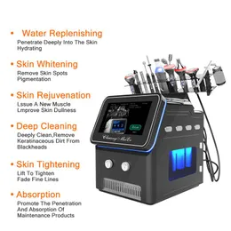Trending beauty 10 In 1 Hydro Multifunction Water Dermabrasion Jet Peel Device Portable Home Oxygen Facial Machine
