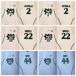 NCAA Kolej Basketbol 22 Miles Bridges Jersey 44 Emma Ward 2 Jaren Jackson Jr Üniforma Üniversitesi Beyaz Takım Renk Spor Hayranları için Dikişli Saf Pamuk Erkek Satış