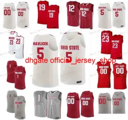 Stitched 0 Russell 1 Custom Conley Luther Muhammad 10 Justin Ahrens 11 Jerry Lucas Ohio State Buckeyes College Jersey