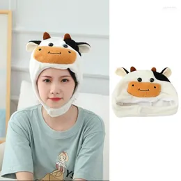 Beanie/Skull Caps Lovely Cartoon Plush Cow Animal Hat Winter Warme Headbon Em.