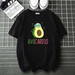 Herr t-shirts avokardio gymträning avokado avo-cardio tee skjorta för män kvinna unisex casual lös mode tops manlig harajuku hiphop
