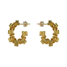 French Gold G-formade metallörhängen Stud Kvinnlig Summer Ins Niche Design unika temperament modeörhängen smycken tillbehör